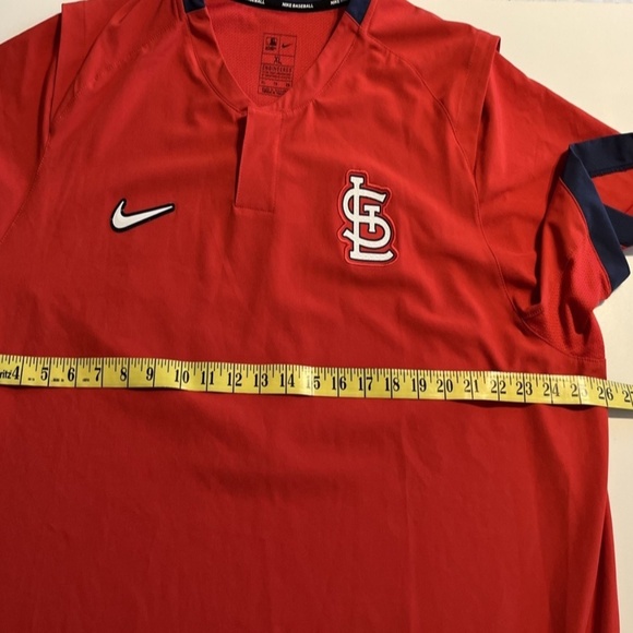 Nike Engineered St. Louis Cardinals Short Sleeve Pullover Jacket Batting MLB - Picture 8 of 9